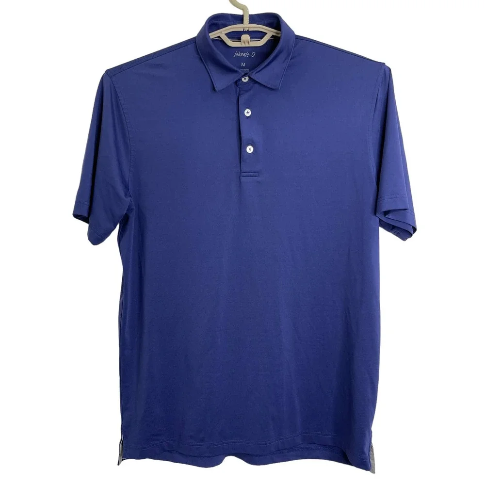 Johnnie-O Mens Performance Golf Polo Shirt Navy Size Medium